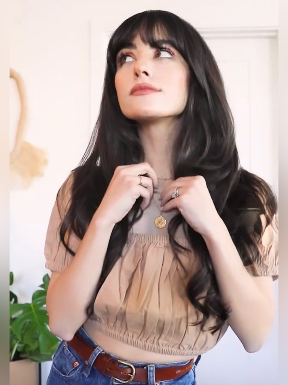 Laude the Label Nude Off Shoulder Crop Top M